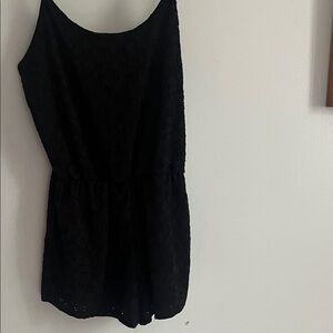 Elegant Black Lace Women’s Romper